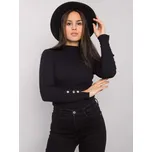 Černé dámské tričko se stojáčkem RV-BZ-7317.64-black Velikost: L