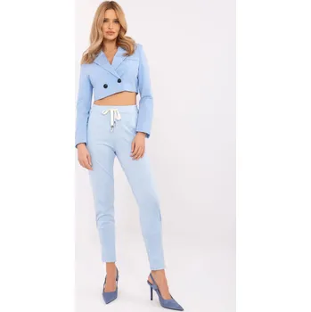 Světle modré dámské tepláky DHJ-SP-9283.83P-light blue Velikost: ONE SIZE