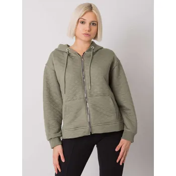 Dámská mikina Khaki dámská mikina na zip s kapucí RV-BL-7451.23-khaki Velikost: S/M