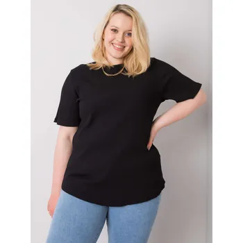 Dámské tričko Černé dámské tričko s krátkým rukávem RV-BZ-6323.92-black Velikost: 2XL