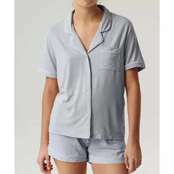 Dámské pyžamo Atlantic Dámské Pyžamo Rozepínací Krátké Velikost S-XL, světle modrá XL i384_75344845