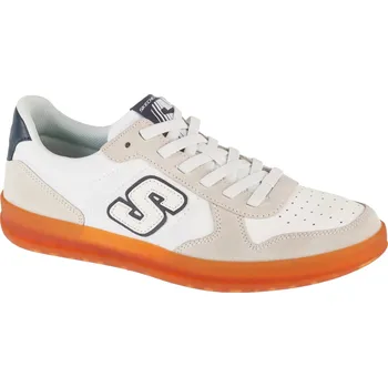 Pánská obuv Bílo-béžové pánské tenisky Skechers New Wave Cup - Calven 210961-OFWT Velikost: 42