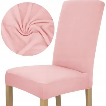 Potah na židli RŮŽOVÝ POTAH NA ŽIDLI HLADKÝ Elastický Silný Univerzální Potahy
