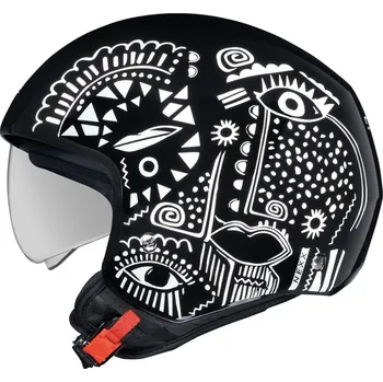 Helma na motorku Nexx NEXX Y.10 Artville černo-bílá XS