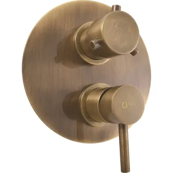 Vodovodní baterie RAV Slezák - SEINA - Vanová/Sprchová baterie podomítková 2-cestná s tělesem, Stará mosaz (Bronz) SE986KSM SE986KSM