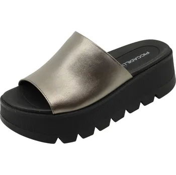 Dámské pantofle Dámské bronzové pantofle PICCADILLY 586003-1 pewter Velikost: 40