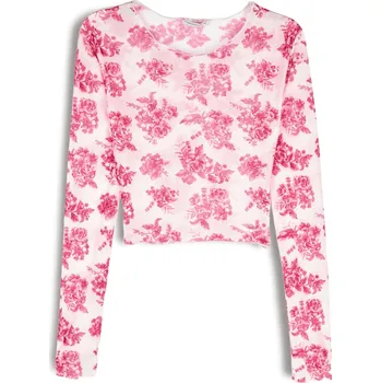 Dámské oblečení GATE Síťovaný top s potiskem 40 224-0278/10