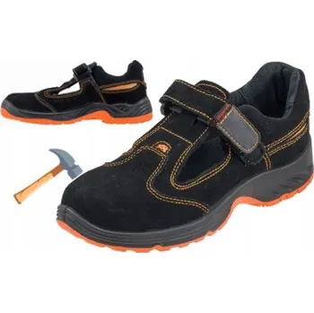 Pracovní obuv PRACOVNÍ SANDÁLY polobotky LEHKÉ PRODYŠNÉ s ocelovou špičkou BOZP OCHRANNÉ 41