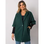 Tmavě zelený volný kabát -CHA-PL-0409.30X-dark green Velikost: S/M