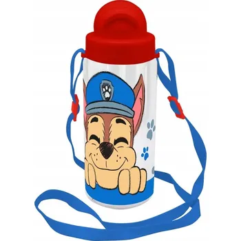 Láhev Láhev na pití do školy pro DÍTĚ 500 ml s nastavitelným PÁSKEM Tlapková patrola POŘÁDNÝ