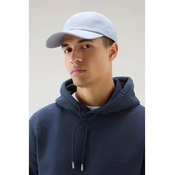 Klobouk KŠILTOVKA WOOLRICH UNISEX LOGO BASEBALL CAP BLUE GREY