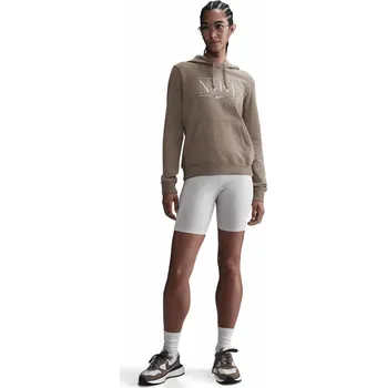 Dámská mikina Nike Sportswear Club Fleece Grafik Hoodie mikina - 0 - hnědá - XS