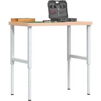 Dílenský stůl Pracovní stůl 100 x 60 x (73–99,5) cm masivní buk obdélníkový Hnědá3309705