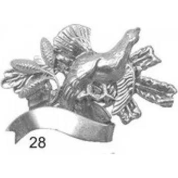 Odznak Tetřev, stuha a šišky - stříbrný