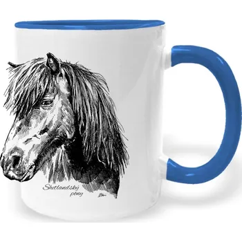 Hrnek - Shetlandský pony 2 Barva: Modrá