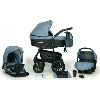 Kočárek DĚTSKÝ KOČÁREK VERDI SONIC PLUS 3V1 + PŘÍSLUŠENSTVÍ