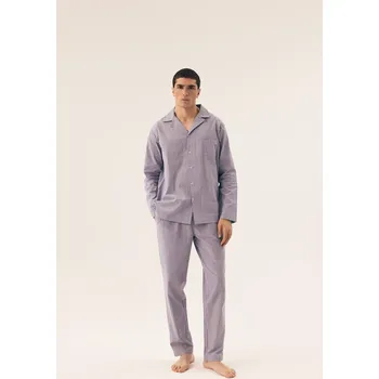 Elegantní pánské pyžamo Henderson s košilí a kalhotami, l i240_209619_2:L