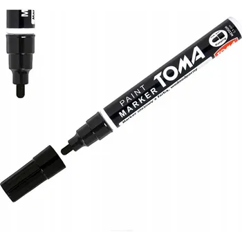 ČERNÝ OLEJOVÝ POPISOVAČ Střední 2.5mm PERMANENTNÍ Toma KLASICKÝ FLAMASTER