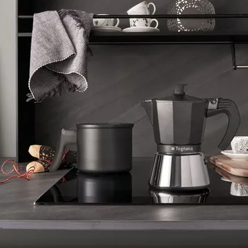 Moka konvice TOGNANA Ultra Class pro 6 šálků espresso (6 ks) - hliníkový tlakový kávovar