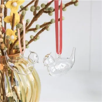 Skleněný ptáček chocholáček