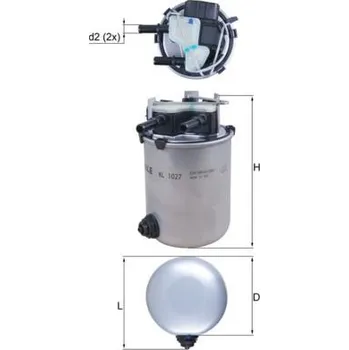 Palivový filtr Palivový filtr KNECHT KL 1027