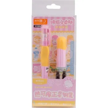 Propiska Školní FIX POPISOVAČE PERA Vymazatelné pero Chciwy kot (Chamtivý kocour), 2 náplně M&G