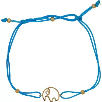 Náramek Provázkový náramek se slonem