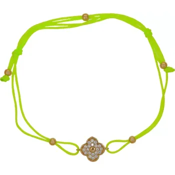 Náramek Provázkový náramek s kvítkem