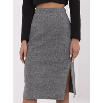 Dámská sukně Šedo-černá dámská sukně s rozparky 509514LK-SD-509514-2.08-grey-black Velikost: ONE SIZE