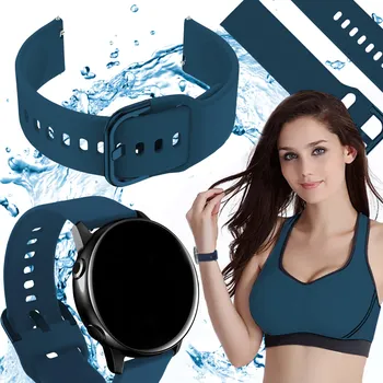 Řemínek na hodinky Řemínek ChronSmarta pro Garmin 20mm, modrý