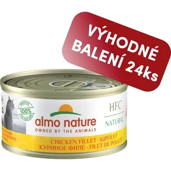 Krmivo pro kočku Almo Nature HFC - Kuřecí filet 70g výhodné balení 24ks