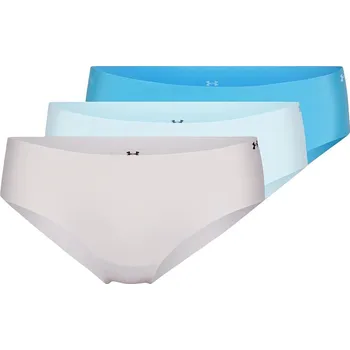 Kalhotky kalhotky Under Armour Pure Stretch No Show Hipster 3 Pack - Blue/Opel Blue/Halo Gray M