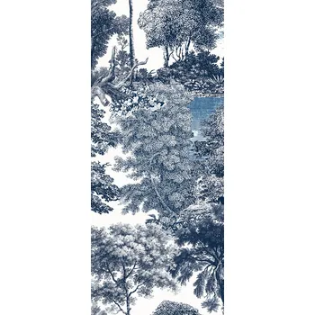 Tapeta Masureel Vliesová obrazová tapeta na zeď, modrá, les, stromy, DGSAL1024-260, Amazone, Masureel, velikost 1,27 x 2,6 m