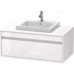 Duravit Ketho Umyvadlová skříňka 43x100x55 cm, 1 zásuvka, lesklá bílá, KT679502222