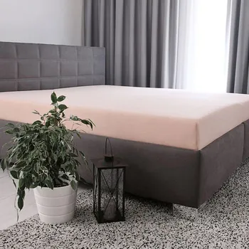 Tibex Prostěradlo DE LUXE - starorůžové starorůžová 90-100 x 200-220 cm