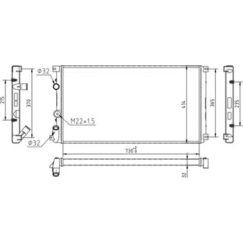 Chladič motoru Chladič, chlazení motoru HART 603 408
