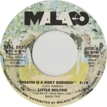 Zahraniční hudba SP Little Milton: Cheatin' Is A Risky Business 1988