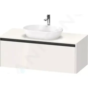 Koupelnový nábytek Duravit Ketho.2 Umyvadlová skříňka s výřezem 46x120x55 cm, 1 zásuvka, lesklá bílá, K24887022220000