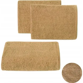 Ručník RUČNÍK DO KOUPELE 70 X 140 CM BAVLNĚNÝ BÉŽOVÝ /POLSKÝ VÝROBEK