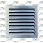 Fasádní mřížka M&D 250x250 mm nerez Uni + závěsný rám (250*250 mm nerezová mřížka k digestoři)