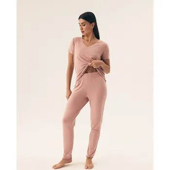 Dámské pyžamo Pyžamo s krátkým rukávem V-krk - HENDERSON LADIES, S i556_65024_149_33