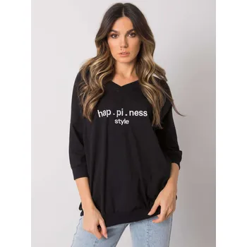 Dámská mikina Černá dámská mikina s nápisem RV-BL-7328.19-black Velikost: S/M