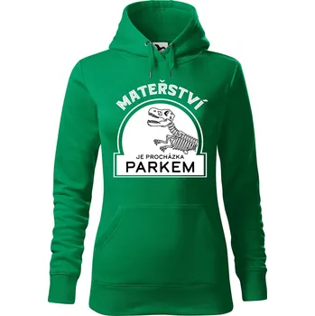 Pánská mikina Dámská mikina Mateřství Velikost (žena): 2XL, Vyberte barvu: Středně zelená