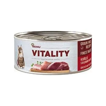 Krmivo pro kočku Akinu VITALITY Kuřecí & kachní maso konzerva pro kočky 70 g