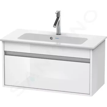Koupelnový nábytek Duravit Ketho Umyvadlová skříňka Compact 41x80x39 cm, 1 zásuvka, lesklá bílá, KT642302222