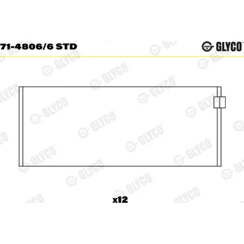 Ojnice GLYCO Ojniční ložisko 7148066STD