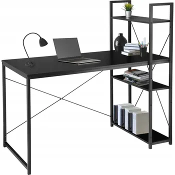 Psací stůl Obdélníkový psací stůl LoftInspired 120 x 64 x 120 cm černý