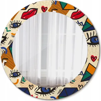 Zrcadlo Zrcadlo Závěsné do Koupelny Styl Pop Art 60cm