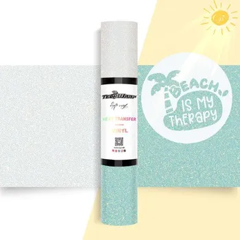 Samolepící dekorace TeckWrap Glitter UV Color Changing HTV - Blue Velikost: 25 x 30 cm