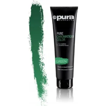 Vlasová regenerace Pura Kosmetica Pure Chromatique Color green 150 ml maska na vlasy